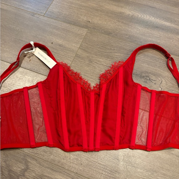 Victoria’s Secret Dream Angels Unlined Lace-Up Corset Top - Picture 5 of 8